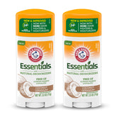 Arm & Hammer Essentials Desodorante Coco Geranio en envase, uso diario sin aluminio