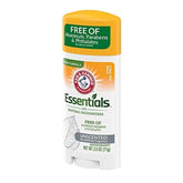 Arm & Hammer Essentials desodorante sin perfume en bola oval, uso diario cómodo.