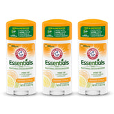 Arm and Hammer Essentials orange citrus deodorant in oval pack; daily freshness.