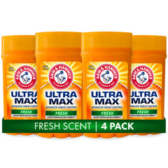 Arm & Hammer Ultra Max Deodorant Fresh Scent solid stick 4-pack for daily freshness
