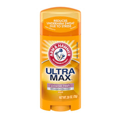 Arm & Hammer Ultra Max frente al envase, protección diaria para axilas