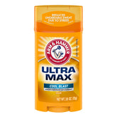 Arm & Hammer Ultramax Cool Blast antitranspirante en barra, uso diario.