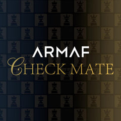Armaf Checkmate King advertisement shot, bold sophisticated vibe