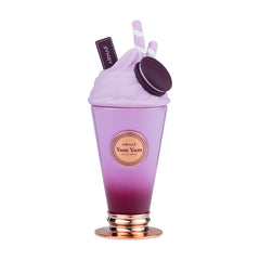 Armaf Delights Yum Yum perfume bottle front displays a vibrant opening for daytime wear.