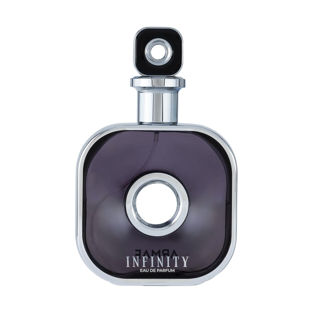 Armaf Infinity for Men bottle front shows bold branding for confident wear