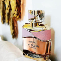 Armaf La Rosa Pour Femme display box captures gifting-ready style