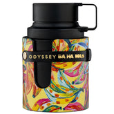 Armaf Odyssey Ba Ha Mas bottle closeup highlighting tropical vibes for everyday elegance.