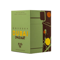 Armaf Odyssey Dubai Chocolat Gourmand Edition bottle side view, perfect gifting option.