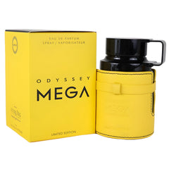 Packaging box for Armaf Odyssey Mega EDP ready for gifting and travel.