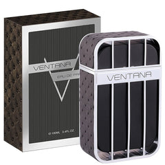 Armaf Ventana packaging box, elegant design enhances gift-ready presentation.