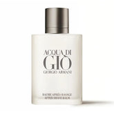 Armani Beauty Acqua di Gio after shave balm bottle for post-shave nourishment and fresh marine scent.