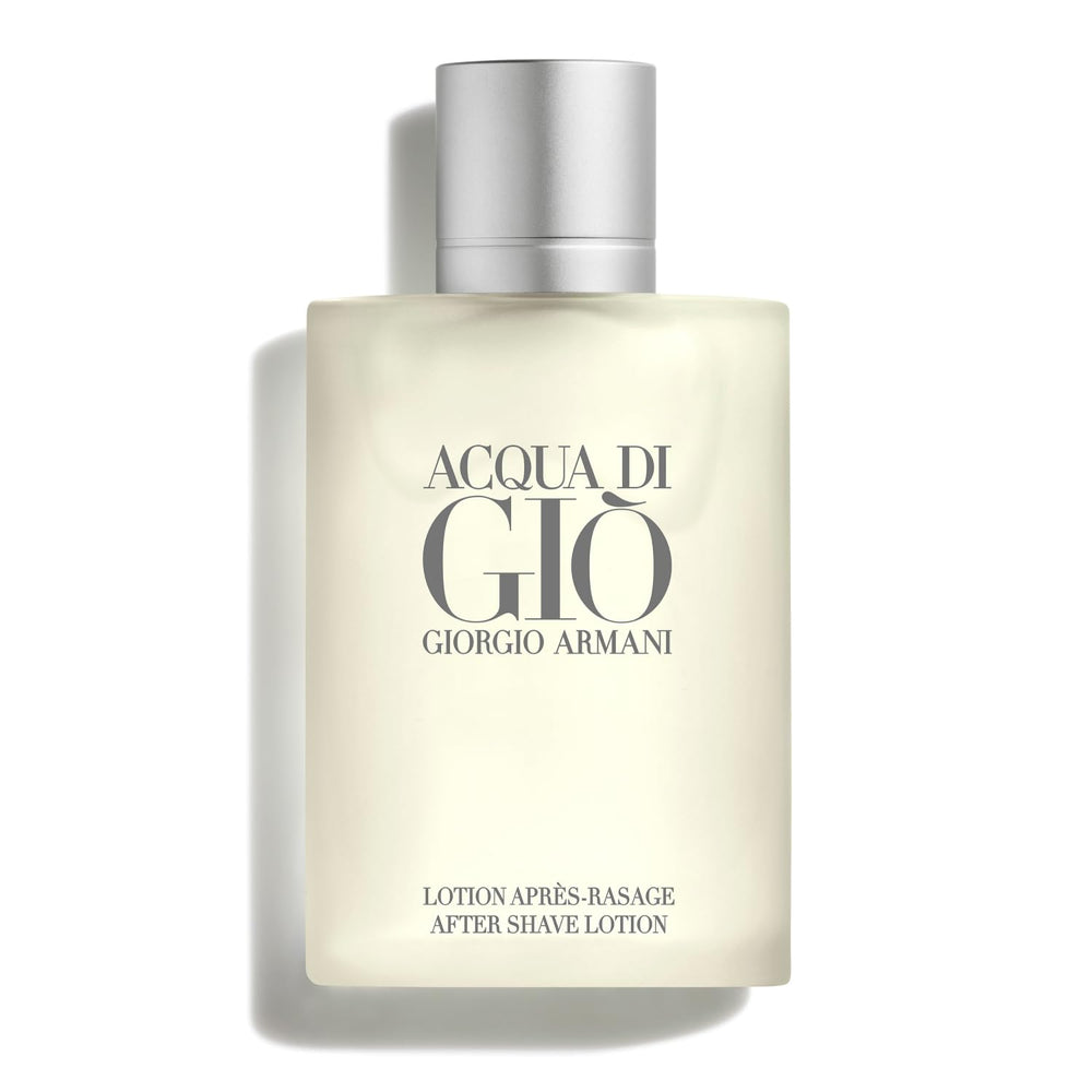 Armani Beauty Acqua di Gio aftershave bottle refreshing the skin
