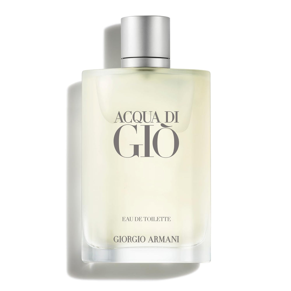 Armani Beauty Acqua di Gio bottle closeup emphasizes fresh citrus balance for everyday wear.