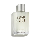 Armani Beauty Acqua di Gio bottle front view highlights a timeless masculine design.