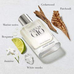 Armani Beauty Acqua di Gio travel-size bottle; ideal for on-the-go freshness.