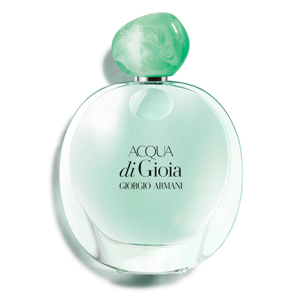 Armani Beauty Acqua di Gioia bottle shot showing a crystal-clear design for daytime freshness