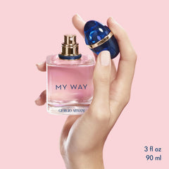 Armani Beauty My Way fragrance-notes layout highlighting bergamot and orange blossom