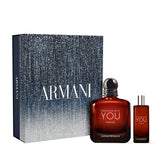 Armani Beauty Stronger With You Parfum bottle front view showing bold ambery aroma