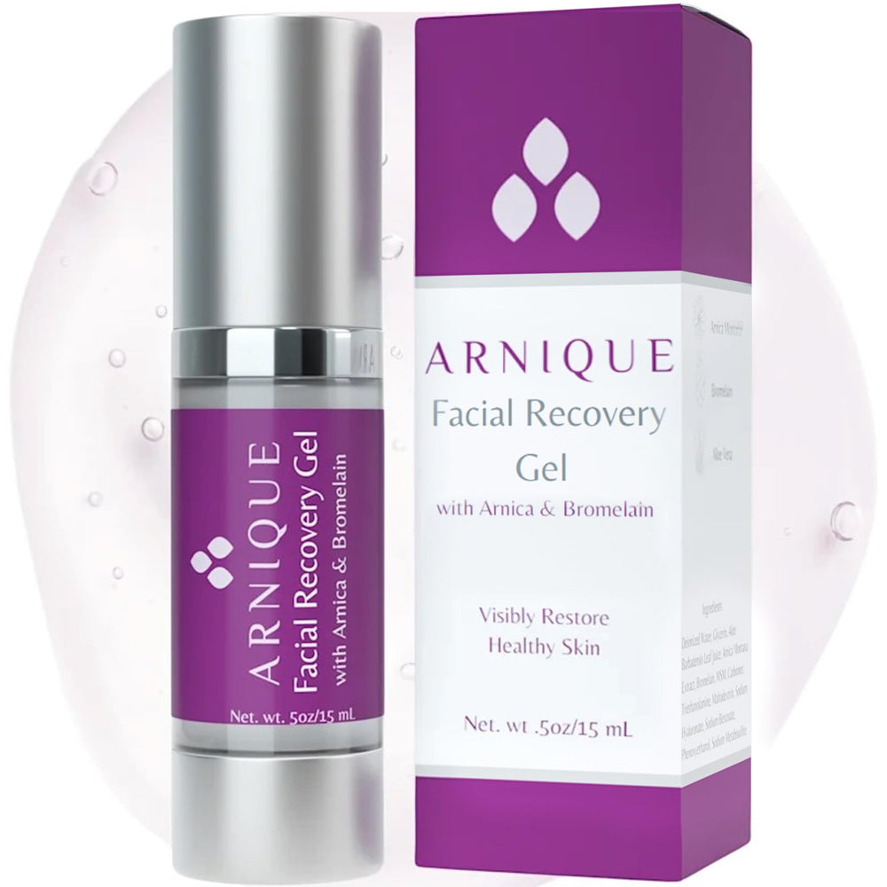 Arnique gel árnica en botella para rostro, refresca la piel.