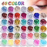 AROIC glitter corporal en 40 colores para looks festivos y llamativos.