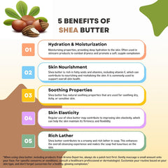 Aroma Depot Shea Butter softening skin for a smoother texture.