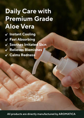 Cuidado facial con Aloe Vera de AROMATICA, hidratación ligera.