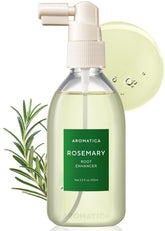AROMATICA Potenciador de Raíces en botella con romero para cuidado diario del cabello.