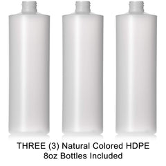 Aromine 8oz bottle with flip-top squirt cap for mess-free dispensing
