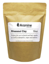 Aromine Rhassoul polvo en envase, listo para uso diario y almacenamiento.