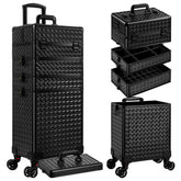 AROUS 5-in-1 rolling train case top compartment for quick access on the go