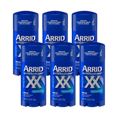 Arrid XX Extra Extra Dry frente del empaque, protección duradera para el día.