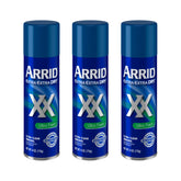 Arrid XX Extra Extra Dry en lata de aerosol, protección duradera para todo el día.