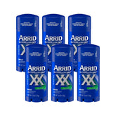 Arrid XX Solid Ultra Fresh en empaque de 6 para uso diario.