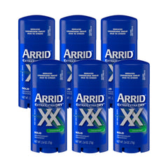 Arrid XX Unscented Solid front-pack display showing trusted daily protection.