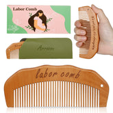 Arrozon Birth Comb held in hand showing ergonomic design for labor comfort.