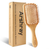 Arshray bamboo comb with rounded teeth for gentle detangling and smooth strands