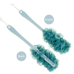 Arswin nylon-mesh sponge shower blue for rich lather and gentle exfoliation.