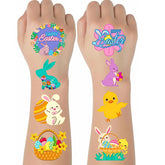 Tatuaje temporal ArtCreativity conejo de Pascua, ideal para fiestas infantiles y manualidades.