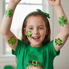 ArtCreativity tatuajes temporales con brillo duradero para San Patricio.