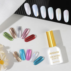 Artdone polvo cromo plata con efecto espejo para manicuras brillantes.