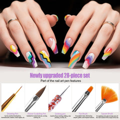 Artdone easy-grip detail brushes with copper ferrules for control