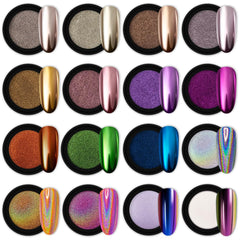 Artdone polvo cromado uñas, efecto espejo para diseño brillante