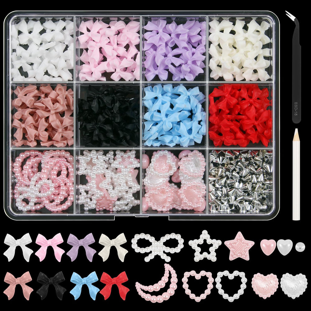 Artdone kit dijes uñas lazo 3D para decorar uñas con estilo