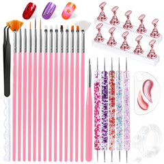 Artdone nail art brushes close-up for precision lines and detail