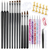 Artdone nail dotting tools kit with varied ball ends for precise nail art detailing