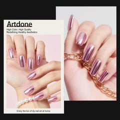 Artdone polvo cromado uñas arcoíris holográfico para brillos multicolor.
