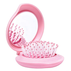 Arthaxi travel hair brush with mirror for on-the-go touchups