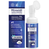 Botella de Artimore Minoxidil 5% espuma para fortalecer cabello y facilitar aplicación.