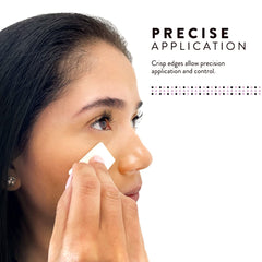 Artist's Choice triangle concealer sponge for sharp lines in hard-to-reach areas.