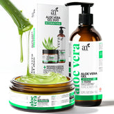 Artnaturals Aloe Vera Gel pump bottle for easy daily hydration and soothing relief.